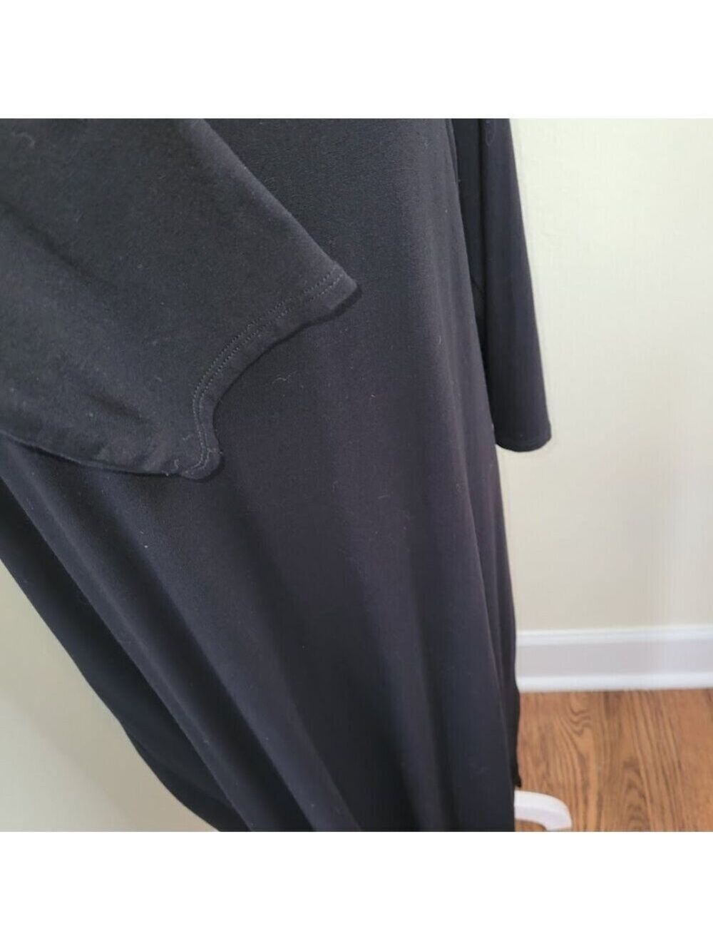Eileen Fisher Black Long Sleeve Crewneck Shift Dress Women's Size L - Picture 8 of 12